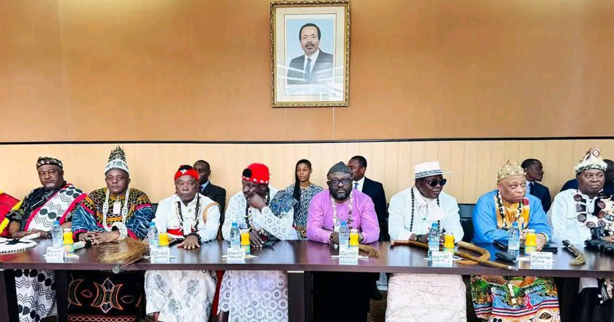 Cross-section of traditional rulers from Anglophone Cameroon